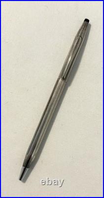 Vintage Cross Classic Century Sterling Silver Ballpoint Pen Made In USA With Box
