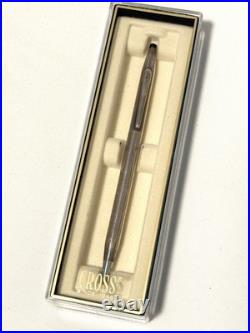 Vintage Cross Classic Century Sterling Silver Ballpoint Pen Made In USA With Box