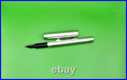 Vintage Dunhill Fountain Pen Sterling Silver 925 Body & Gold Nib 18k Size F