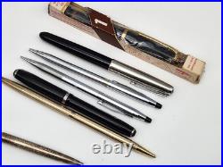 Vintage Fountain Pen & Mechanical Pencils Including Sterling Sheaffer As Is
