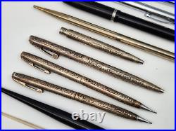 Vintage Fountain Pen & Mechanical Pencils Including Sterling Sheaffer As Is