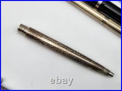 Vintage Fountain Pen & Mechanical Pencils Including Sterling Sheaffer As Is