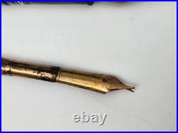Vintage Fountain Pen & Mechanical Pencils Including Sterling Sheaffer As Is