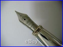 Vintage Fountain Pen Yard-O-Led Viceroy Grand Sterling Silver With Box