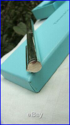 Vintage Germany Tiffany & Co 1837 Sterling Silver Ball Pen Pouch Box