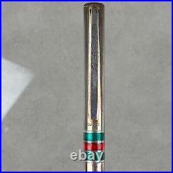 Vintage Gucci Sterling Silver Metal Ballpoint Twist Pen Tarnished S-15000