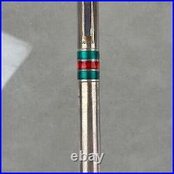 Vintage Gucci Sterling Silver Metal Ballpoint Twist Pen Tarnished S-15000