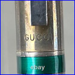 Vintage Gucci Sterling Silver Metal Ballpoint Twist Pen Tarnished S-15000