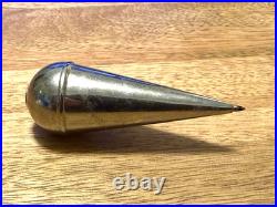 Vintage HERMES Sterling Silver Plate Balancing Ball Point Pen Modernist France