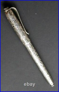 Vintage Handmade Sterling Ballpoint Pen Signed D L Culver