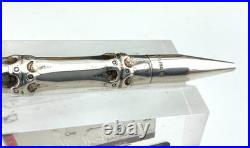 Vintage LOUIS TAMIS Sterling Silver BAMBOO Ballpoint Pen MINT or Unused