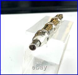Vintage LOUIS TAMIS Sterling Silver BAMBOO Ballpoint Pen MINT or Unused