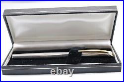 Vintage Lined 925 Sterling Silver Medium Fountain Pen, GT (Cased & Ink)