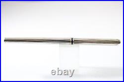 Vintage Lined 925 Sterling Silver Medium Fountain Pen, GT (Cased & Ink)