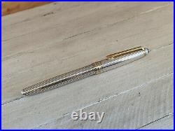 Vintage MONTBLANC Meisterstuck Solitaire Sterling Silver Rollerball Pen, READ