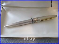 Vintage Montblanc Meistersuck Solitaire Ballpoint Pen Sterling Silver Germany