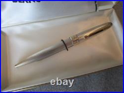 Vintage Montblanc Meistersuck Solitaire Ballpoint Pen Sterling Silver Germany