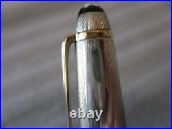 Vintage Montblanc Meistersuck Solitaire Ballpoint Pen Sterling Silver Germany