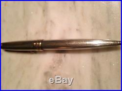 Vintage Montblanc Sterling Silver 925 Meisterstuck Pinstripe Ballpoint Pen