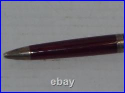 Vintage Montegrappa 925 Sterling & Red Swirl Celluloid Ballpoint Mechanical Pen