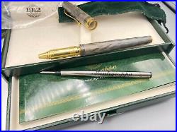 Vintage Montegrappa STERLING SILVER Rollerball Pen Large GT New in Box NOS
