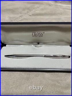 Vintage NOS RARE Cross Classic Solid Sterling Silver Pen. With Original Box