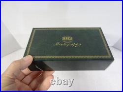 Vintage New NIB Montegrappa 1912 Red W Sterling Silver Trim Ballpoint Pen