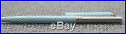 Vintage New Tiffany & Co Sterling Silver Blue Diamond Purse Ball Pen Hallmarked