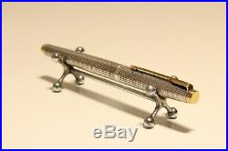 Vintage Nice USA Sterling Silver Fountain Pen Parker 75 With 18k Gold Nib/xf