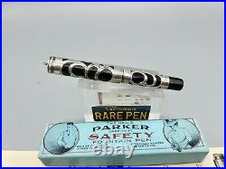 Vintage PARKER 14 Lucky Curve Fountain Pen STERLING SILVER FILLIGREE OVERLAY