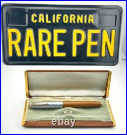 Vintage PARKER 51 Fountain pen DJ BUCKSKIN BEIGE STERLING SILVER CAP 14K Tassie