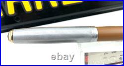 Vintage PARKER 51 Fountain pen DJ BUCKSKIN BEIGE STERLING SILVER CAP 14K Tassie
