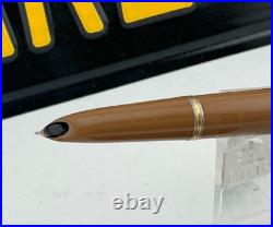 Vintage PARKER 51 Fountain pen DJ BUCKSKIN BEIGE STERLING SILVER CAP 14K Tassie