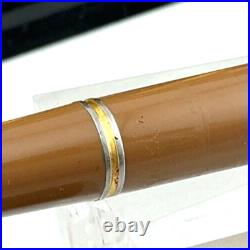 Vintage PARKER 51 Fountain pen DJ BUCKSKIN BEIGE STERLING SILVER CAP 14K Tassie