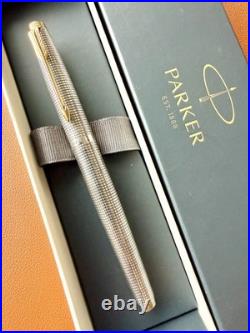 Vintage PARKER 75 Sterling Silver Fountain Pen -Extra Fine Nib Perfection