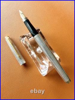 Vintage PARKER 75 Sterling Silver Fountain Pen -Extra Fine Nib Perfection