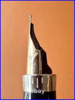 Vintage PARKER 75 Sterling Silver Fountain Pen -Extra Fine Nib Perfection