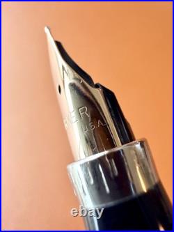 Vintage PARKER 75 Sterling Silver Fountain Pen -Extra Fine Nib Perfection