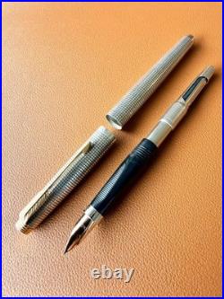 Vintage PARKER 75 Sterling Silver Fountain Pen -Extra Fine Nib Perfection