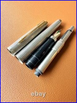 Vintage PARKER 75 Sterling Silver Fountain Pen -Extra Fine Nib Perfection