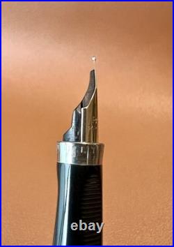 Vintage PARKER 75 Sterling Silver Fountain Pen Fine Nib USA Cisele Pattern
