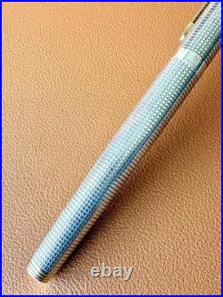 Vintage PARKER 75 Sterling Silver Fountain Pen Medium Nib Perfection