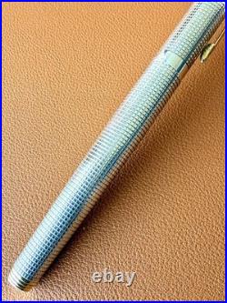 Vintage PARKER 75 Sterling Silver Fountain Pen Medium Nib Perfection