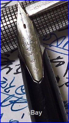 Vintage PILOT Namiki ELITE Sterling Silver Cap Fountain Pen, 18K-WG Nib Con-40