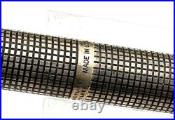 Vintage Parker 75 CISELE Sterling Silver Fountain Pen 14K MED FLAT TASIES MINTY Vintage Parker 75 CISELE Sterling Silver Fountain Pen 14K MED FLAT TASIES MINTY
