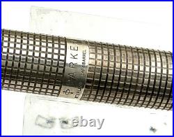 Vintage Parker 75 CISELE Sterling Silver Fountain Pen ITALIAN MARKET 14K F MINT