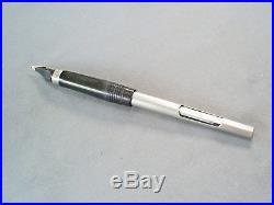 Vintage Parker 75 Cisele 925 Sterling Silver Flat Top Fountain Pen/14k M Nib