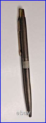 Vintage Parker 75 Cisele Sterling Silver Ballpoint Pen Working Cartridge