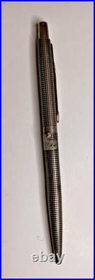 Vintage Parker 75 Cisele Sterling Silver Ballpoint Pen Working Cartridge