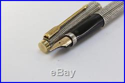 Vintage Parker 75 Fountain Pen. Sterling Silver Cap And Barrel- Flat Top